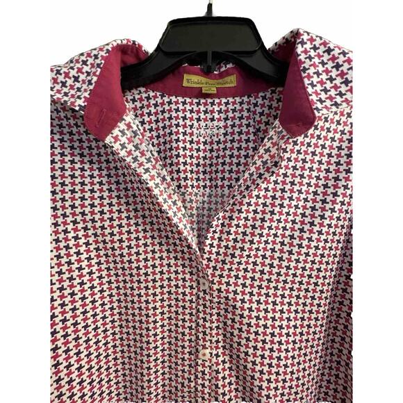 Alex Marie Tops - Alex Marie Shirt 16 Womens Wrinkle Resistant Button Up Pink Purple Office career